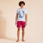 Vilebrequin T-shirt White Sailing Boat - Blue