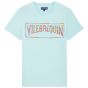 Vilebrequin T-shirt Logo Tahiti Flowers - Blue