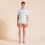 Vilebrequin T-shirt Logo Tahiti Flowers - Blue