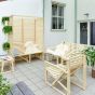 Weltevree patiobench high back
