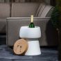 Bubalou Champ Stool & Ice Bucket White