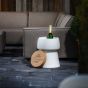 Bubalou Champ Stool & Ice Bucket White