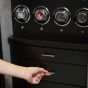 WOLF Atlas 12 Piece Winder Safe - Black
