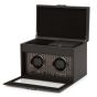 WOLF Axis Double Watch Winder With Storage - Powder Coat