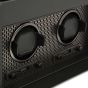 WOLF Axis Double Watch Winder With Storage - Powder Coat