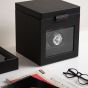 WOLF Axis Single Watch Winder With Storage - Powder Coat