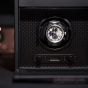 WOLF Axis Single Watch Winder With Storage - Powder Coat