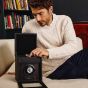 WOLF Axis Single Watch Winder With Storage - Powder Coat