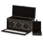WOLF Axis Triple Watch Winder With Storage - Powder Coat