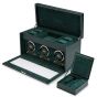 WOLF British Racing Remontoir De Montre Triple Avec Rangement - Vert