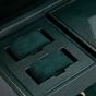 WOLF British Racing Remontoir De Montre Triple Avec Rangement - Vert