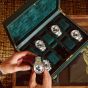 WOLF British Racing 10 Piece Watch Box With Storage - Green
