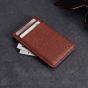 Woolnut Leather Card Holder - Cognac
