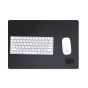 Leather Desk Mat Black - Dream, plan & achieve