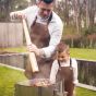 Xapron Kansas Rust leather apron duo