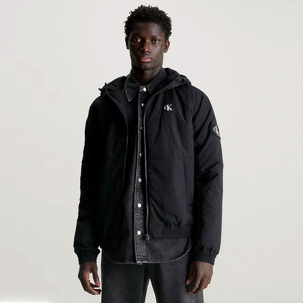 Calvin Klein Padded With Hood Jacket Black 