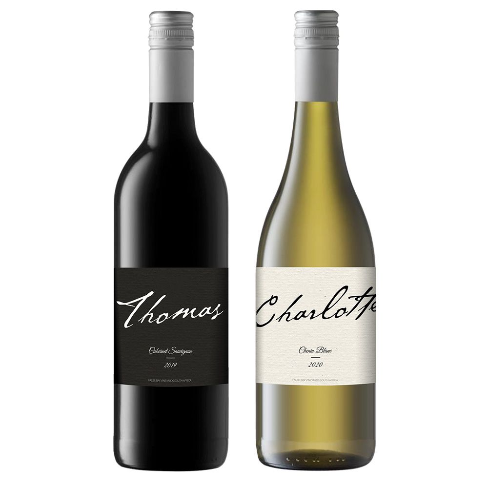 Personalisierter Wein - Duo Modern