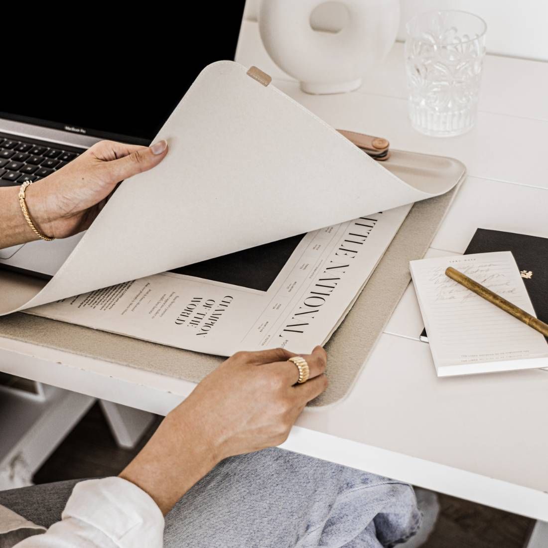 Orbitkey desk mat large black