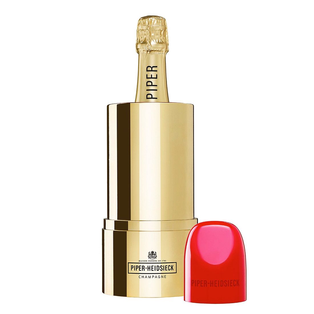 Piper Code Rouge Rouge à lèvres Piper-Heidsieck Brut champagne - édition limitée