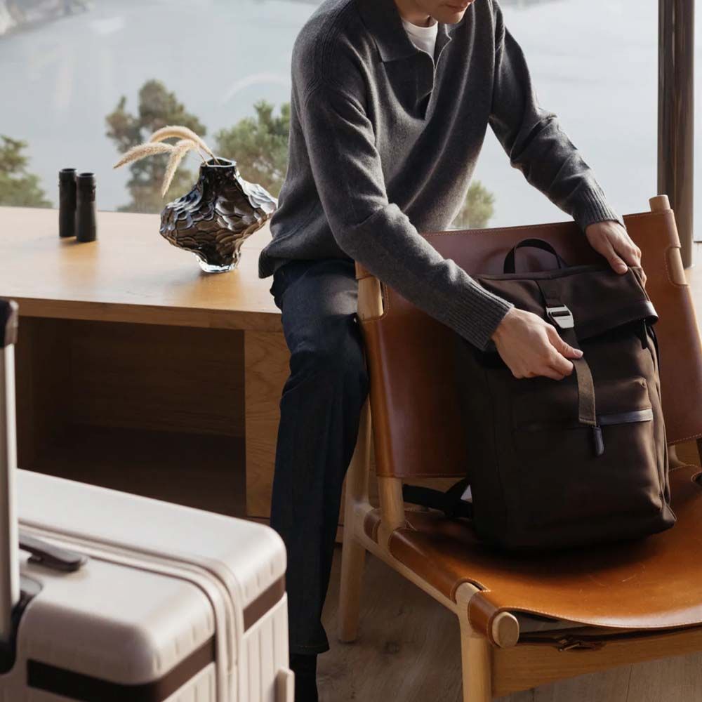 Carl Friedrik City-Hopper Backpack - Chocolate