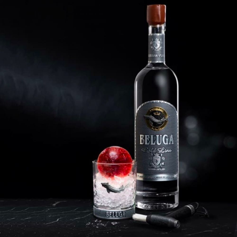 Beluga Gold Line Vodka Leather Gift Box