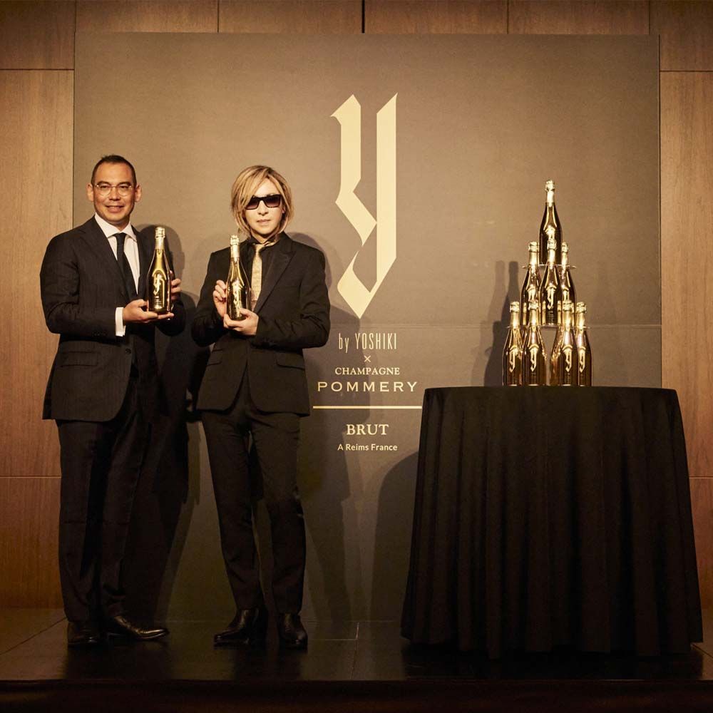 【箱入り紙袋付き】Y by Yoshiki x Vranken- Pommery Y By Yoshiki Champagne Pommery Gold Giftbox