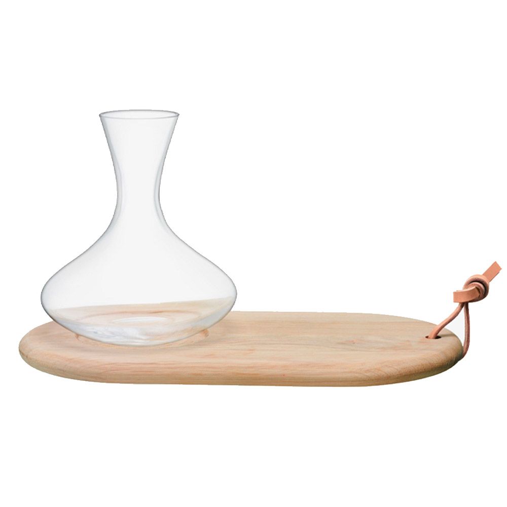 LSA Wine Carafe & Oak Cheese Board 1.4L