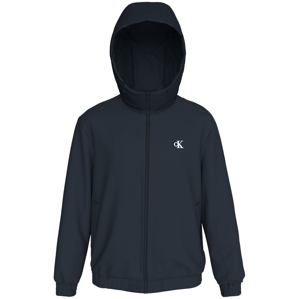 Calvin Klein Nylon Hooded Jacket - Dark Blue