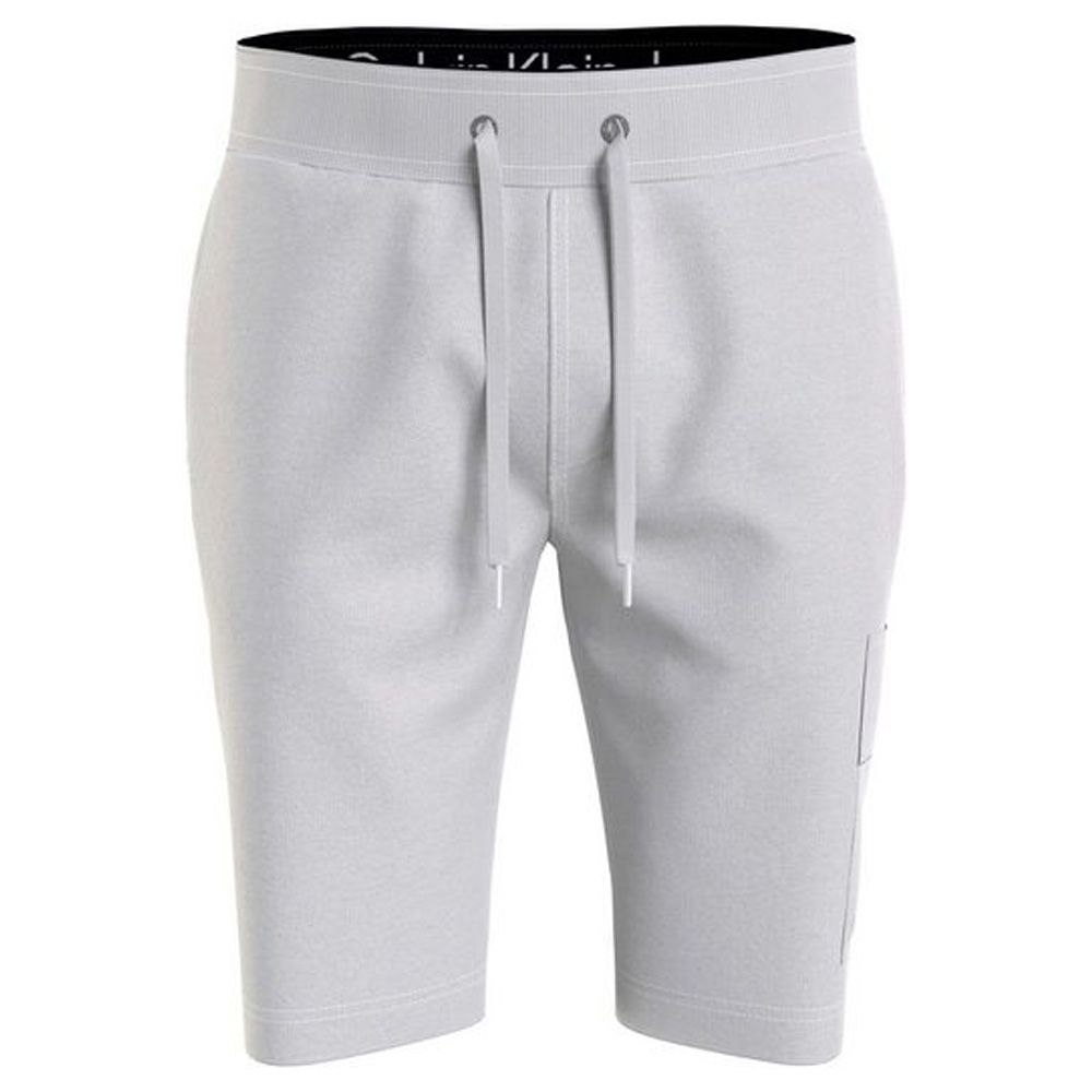Calvin Klein Logo Badge Short - Light Grey