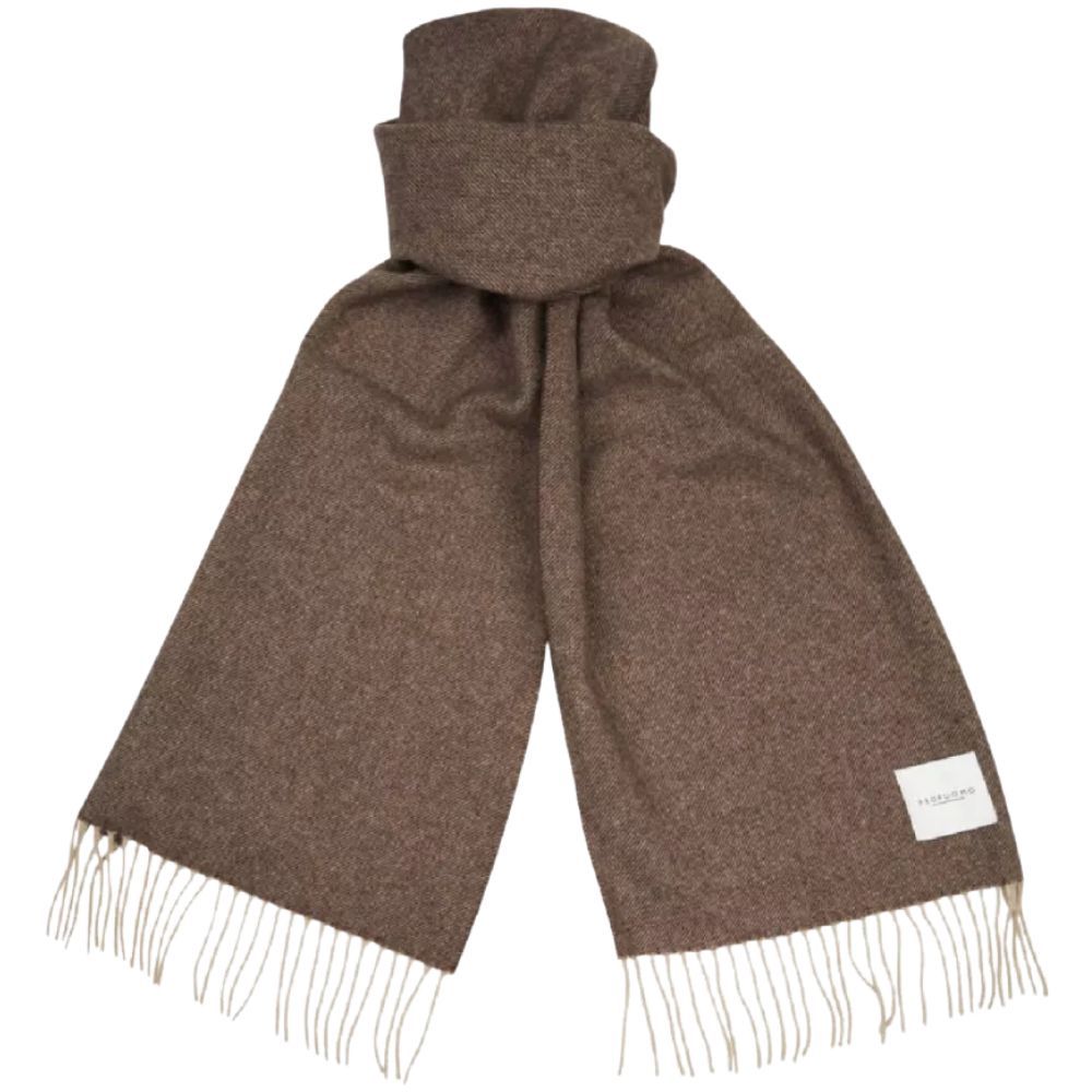 Profuomo Lambswool Scarf - Brown