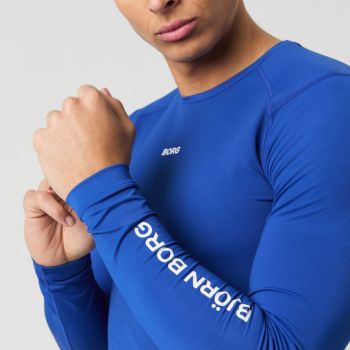 Björn Borg Borg Softes Kompressions-Langarmshirt - Blau