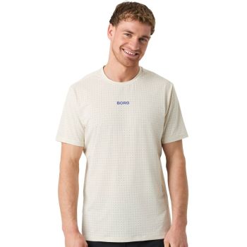 Björn Borg Borg Running Perforated T-Shirt - Off White