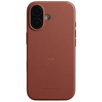 Woolnut Leather Case for iPhone 17 - Cognac