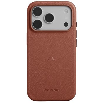 Woolnut Leather Case for iPhone 17 Pro - Cognac