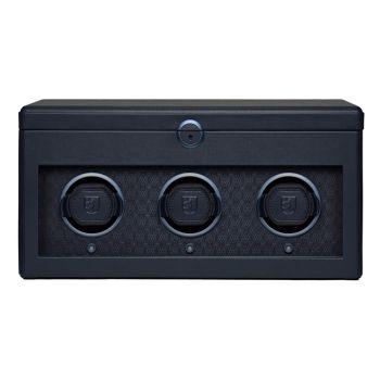 WOLF Earth Triple Watch Winder - Midnight Blue