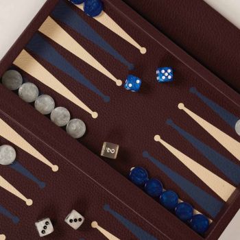 House of Nobilique Mallet De Backgammon En Cuir - Bordeaux
