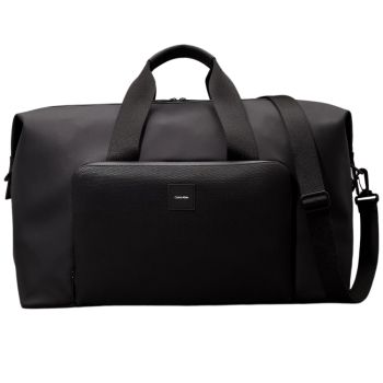 Calvin Klein Gummierte Wochenendtasche - Schwarz