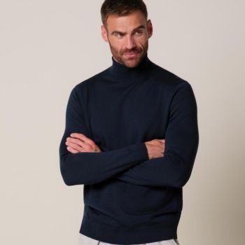 Profuomo Merino Rollneck - Navy