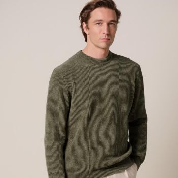 Profuomo Chenille Pullover - Green