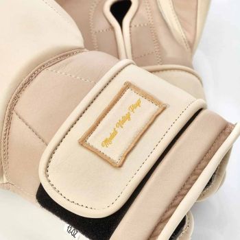 Modest Vintage Player Elite Leder Boxhandschuhe - Creme