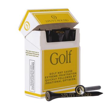 3 Putt Round "Golf Addiction" Tee Pack - Gold