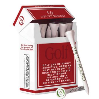 3 Putt Round "Golf Addiction" Tee Pack