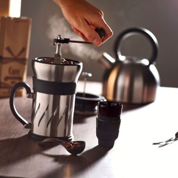 Peugeot Paris Press Kaffeemühle & Kanne 2-in-1