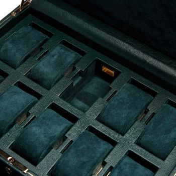 WOLF British Racing 10-teilige Uhrenbox - Grün