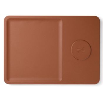 Timo Desk Ladegerät & Zubehörtablett - Braun