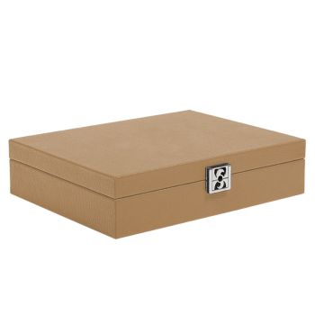 Hector Saxe Leder Poker Set - Cognac