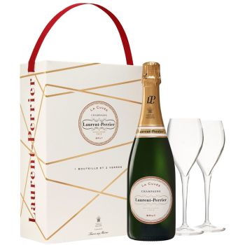 Laurent-Perrier La Cuvée Brut Champagner & Gläser Geschenkbox