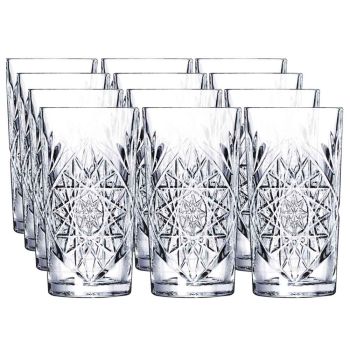 Hobstar Cooler Glasses - Set Of 12