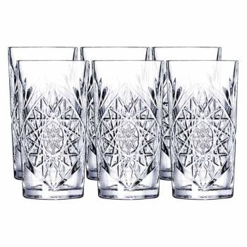 Hobstar Cooler Glasses - Set Of 6