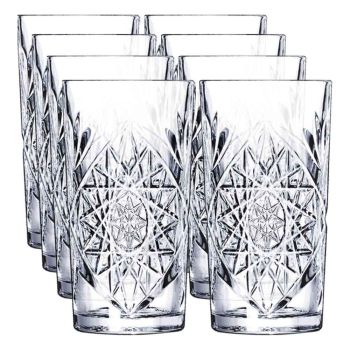 Hobstar Cooler Glasses - Set Of 8